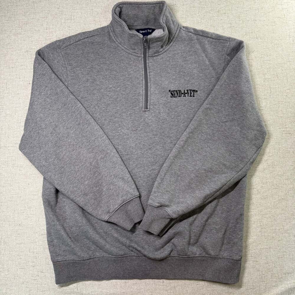 Sport-Tek Send-A-Vet Quarter-Zip Pullover Fleece Sweatshirt